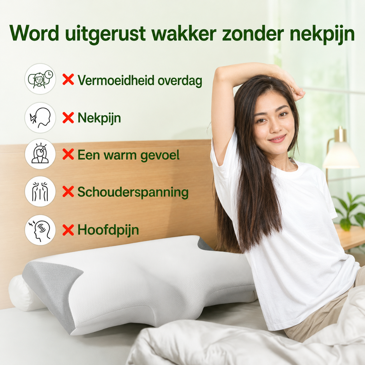 Kussen voor diepe slaap