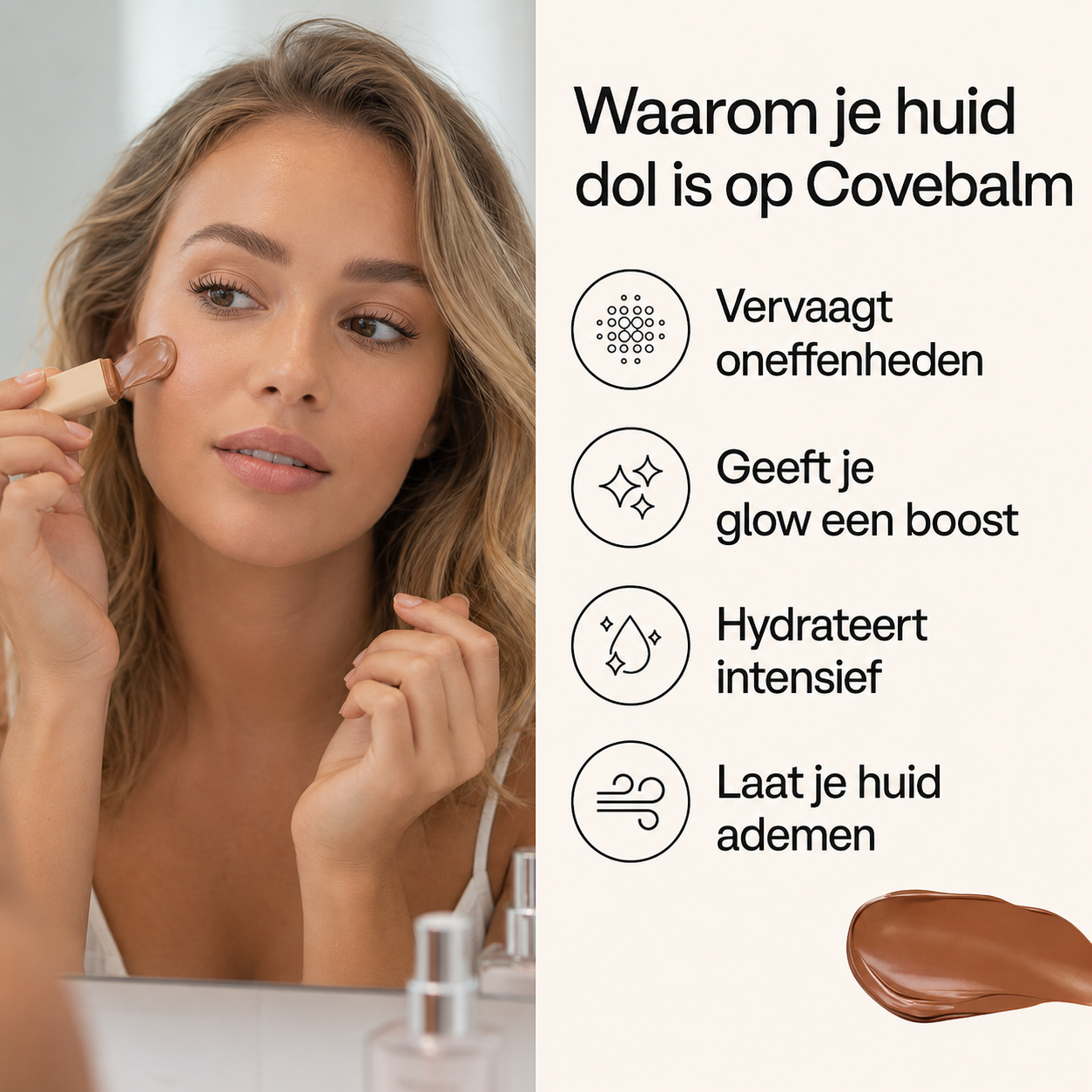 Huidtintbalsem voor het gezicht
